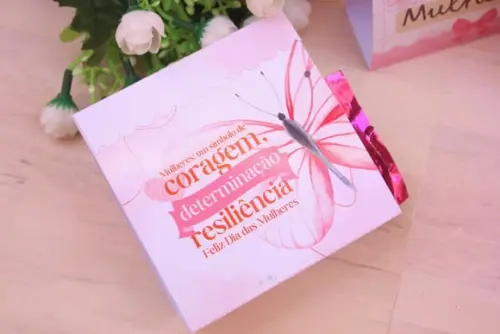 Card Envelope com Bombom- Dia da Mulher