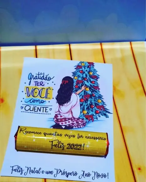 Card Natal Com Baton- Mimo Natal