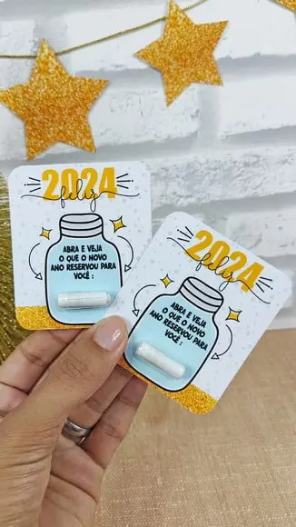 Card Pílula com Frase- Boas Festas