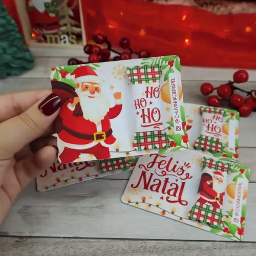Cartão com Balinha- Natal