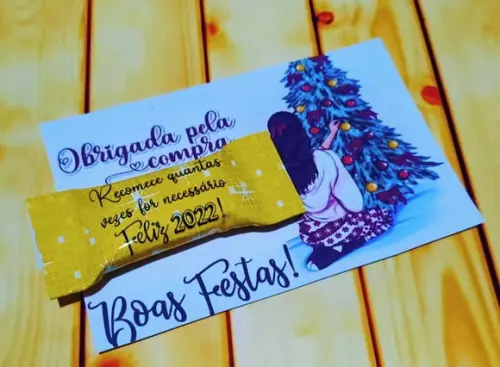 Cartão com Balinha- Mimo cliente