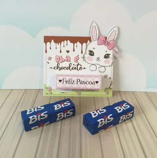 Cartão com Bis- Páscoa