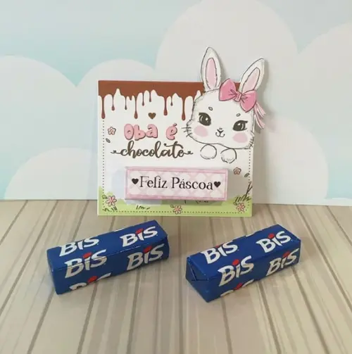Cartão com Bis- Páscoa