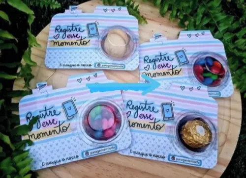 Cartão com Blister (Suporte para doces)