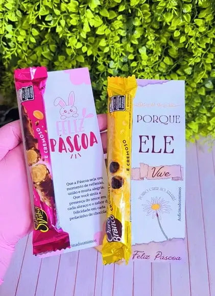 Cartão com Bombom- Páscoa