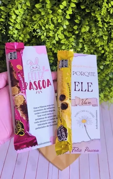 Cartão com Bombom- Páscoa