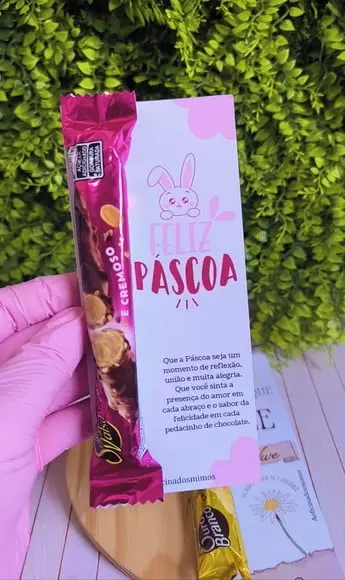 Cartão com Bombom- Páscoa