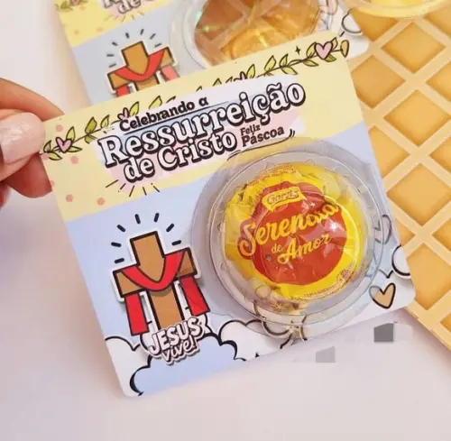 Cartão com Bombom- Páscoa
