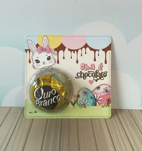 Cartão com Bombom- Páscoa