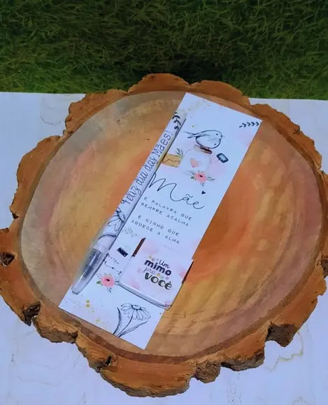 Cartão com Caneta e Chocolatinho Cacau Show 5g- Dia das Mães