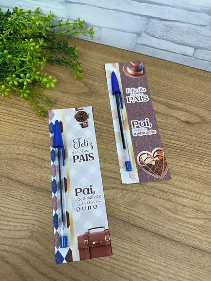Cartão com Caneta- Dia dos Pais