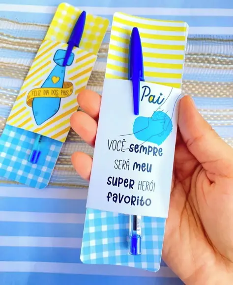 Cartão com Caneta- Dia dos Pais