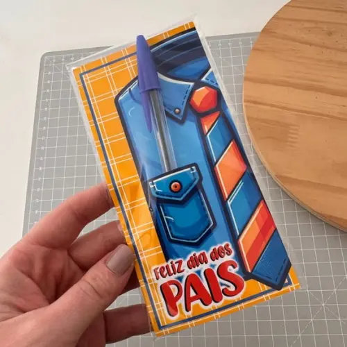Cartão com Caneta- Dia dos Pais