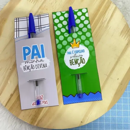 Cartão com Caneta- Dia dos Pais