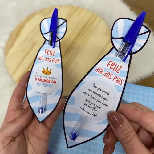 Cartão com Caneta- Dia dos Pais