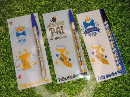 Cartão Com Caneta- Dia Dos Pais