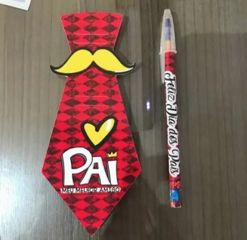 Cartão Com Caneta- Dia Dos Pais