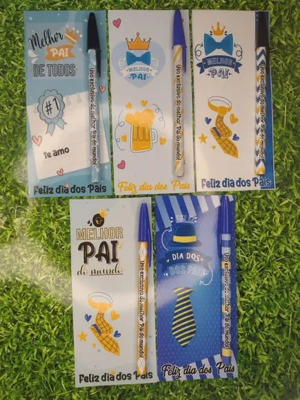 Cartão Com Caneta- Dia Dos Pais