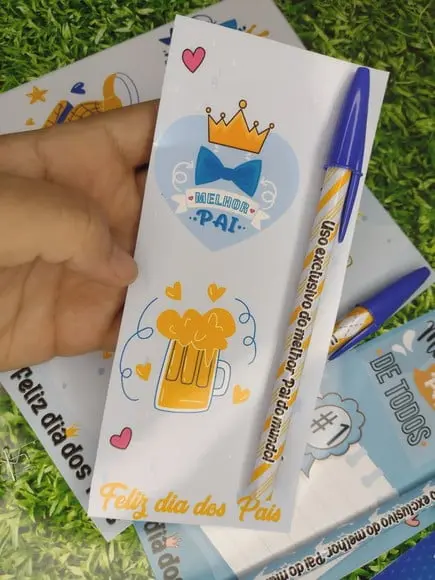 Cartão Com Caneta- Dia Dos Pais