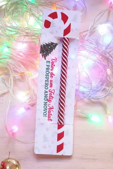 Cartão com Caneta- Feliz Natal