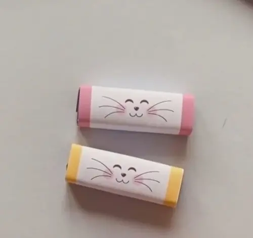 Cartão com chocolate Bis- Páscoa