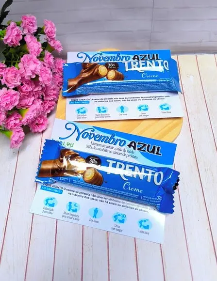 Cartão com Chocolate Trento- Novembro Azul