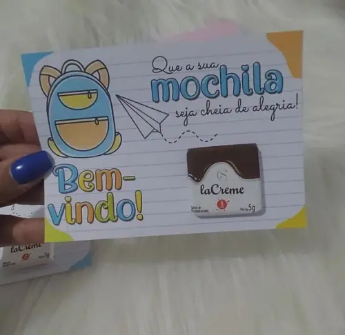 Cartão com Chocolatinho Cacau Show 5g- Volta as Aulas