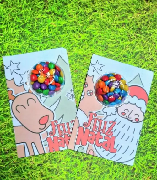 Cartão com Coloreti- Mimo Natal