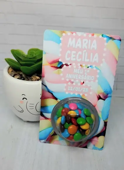 Cartão com Coloreti- Mimo Aniversário