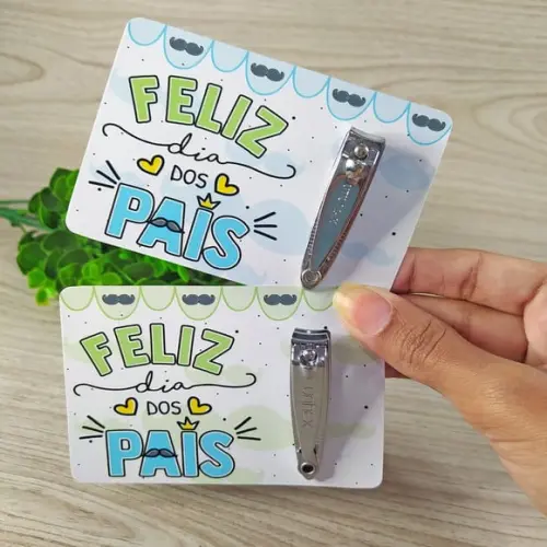 Cartão com Cortador de Unha- Dia dos Pais