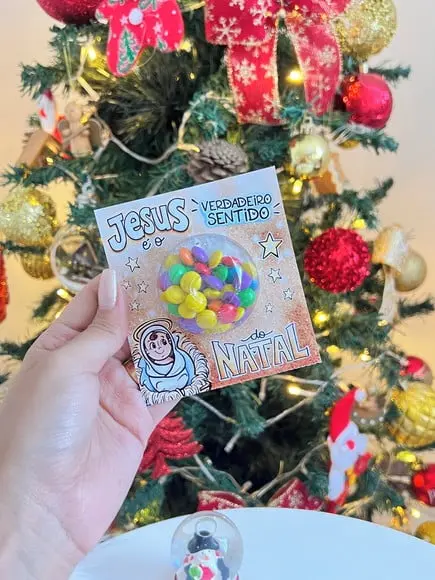 Cartão com Confeti- Mimo Natal