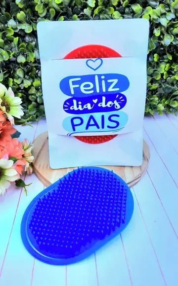 Cartão com Escovinha de Bolso- Dia dos Pais