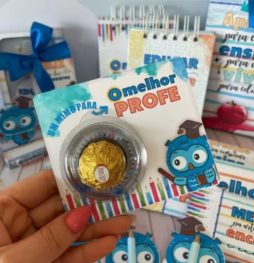 Cartão com Ferrero Rocher- Dia dos Professores