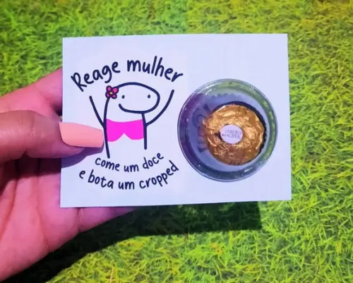 Cartão com Ferrero Rocher- Mimo