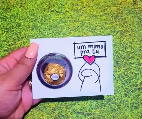 Cartão com Ferrero Rocher- Mimo