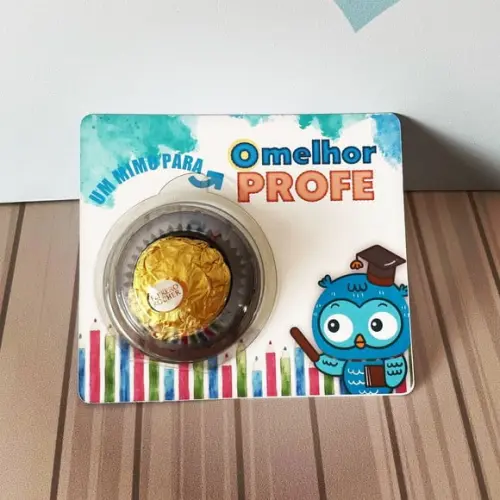 Cartão com Ferrero Rocher- Dia dos Professores