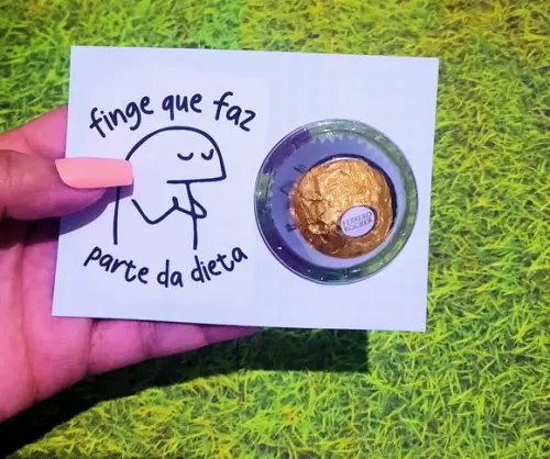 Cartão com Ferrero Rocher- Mimo