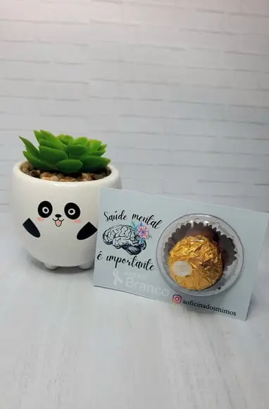 Cartão com Ferrero Rocher- Saúde Mental/ Janeiro Branco