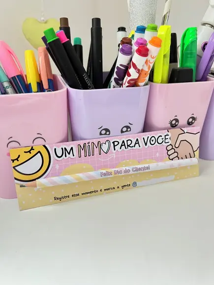 Cartão Com Lápis Ou Caneta- Mimo Cliente