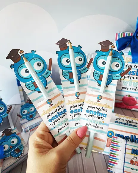 Cartão com Lápis- Dia dos Professores