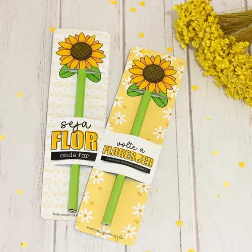 Cartão com Lápis- Setembro Amarelo