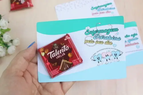 Cartão com Mini Talento- Enfermagem