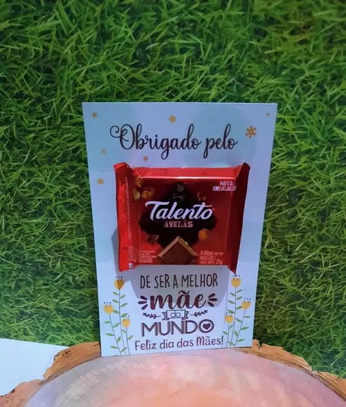 Cartão com Mini Talento- Dia das Mães