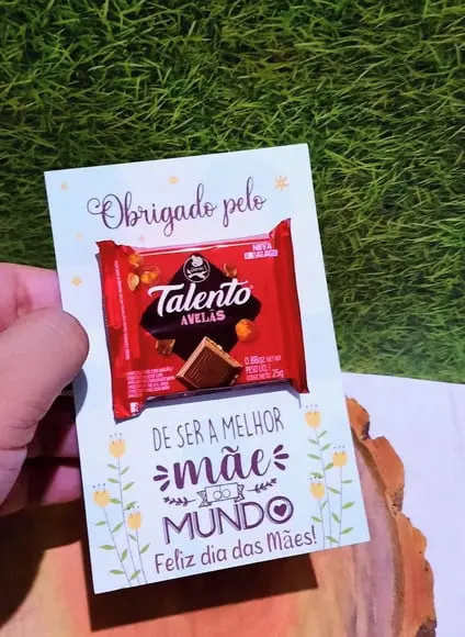 Cartão com Mini Talento- Dia das Mães