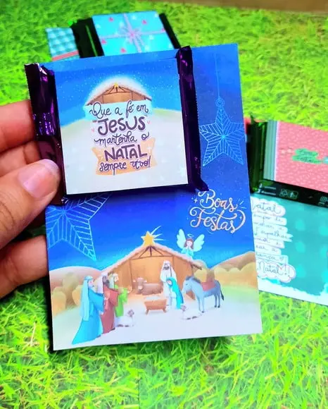 Cartão com Mini Talento- Natal