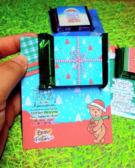 Cartão com Mini Talento- Natal