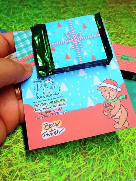 Cartão com Mini Talento- Natal