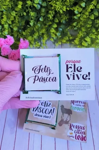 Cartão com Mini Talento- Páscoa