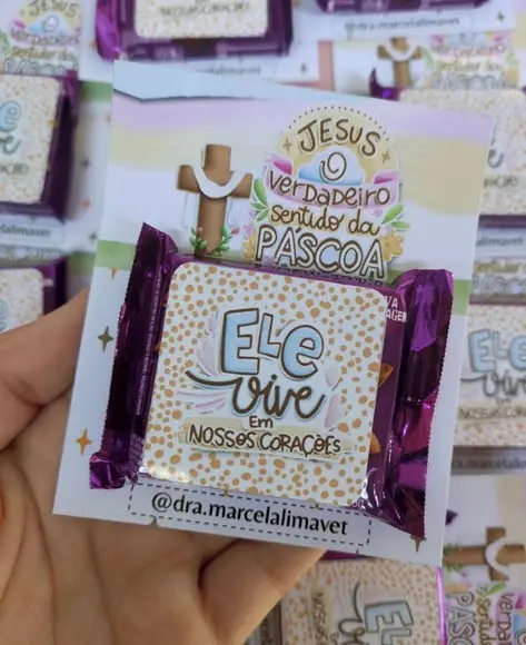Cartão com Mini Talento- Páscoa