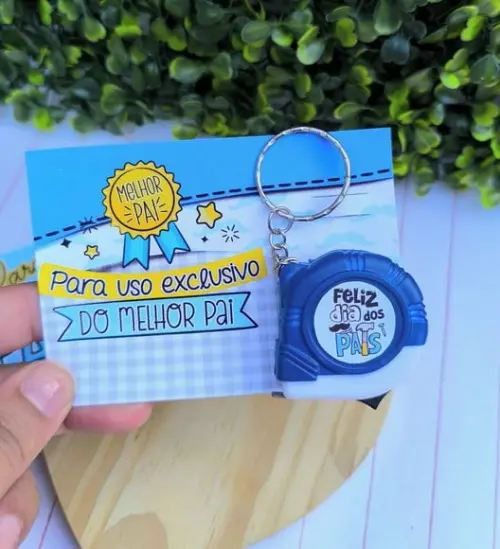 Cartão com Mini Trena de 1m- Dia dos Pais